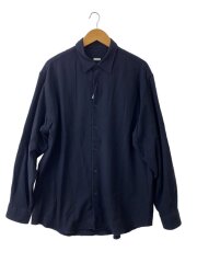 画像：24AW/Wool Regular Collar Shirt/毛羽立ち有/3/ウール/NVY/24AP-02-//