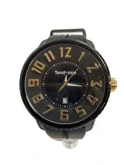 画像：TENDANCE/クォーツ腕時計/アナログ/--/BLK/BLK