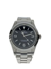 画像：クォーツ腕時計/アナログ/ステンレス/BLK/SLV/SS/TSM208