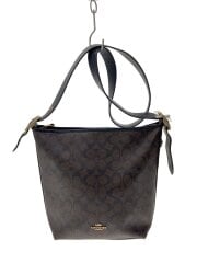 画像：ショルダーバッグ/PVC/BRW/総柄/C2819