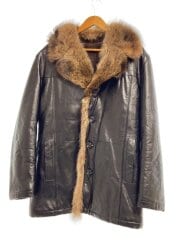 画像：コート/XL/レザー/BLK