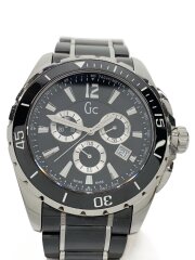 画像：クォーツ腕時計/アナログ/ステンレス/BLK/BLK/X76002G2S