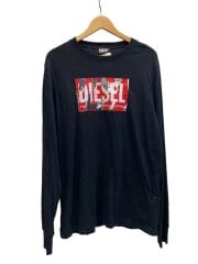 画像：長袖Tシャツ/L/コットン/BLK/T-JUST-LS-L6
