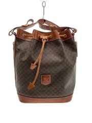 画像：ショルダーバッグ/レザー/BRW/総柄