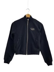 画像：ジップパーカー/XS/コットン/BLK/無地/OBMBJ