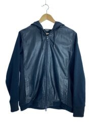 画像：ジャケット/L/羊革/BLK/無地