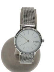 画像：クォーツ腕時計/デジタル/ステンレス/WHT/SLV/SS