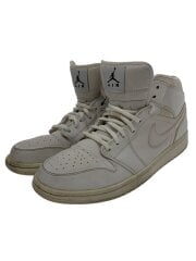 画像：AIR JORDAN 1 MID/エアジョーダンミッド/ホワイト/554724-110/27.5cm/WHT//