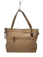 画像：ショルダーバッグ/レザー/BEG/無地/F54687