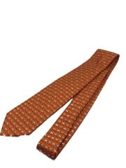 画像：ネクタイ/シルク/ORN/総柄/メンズ/馬