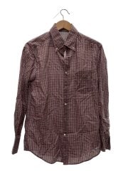 画像：SLIM FIT/長袖シャツ/M/コットン/PNK/ギンガムCK/DB91640