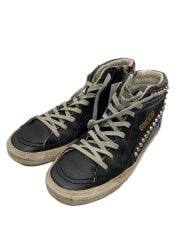 画像：ハイカットスニーカー/40/BLK/レザー/スタッズ