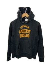 画像：後付けパーカー/カレッジロゴ/パーカー/38/コットン/BLK