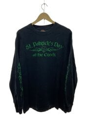 画像：2001年製/SAVANNA ST.PATRICKS DAY/グリーンフレイムス/Roswel/長袖Tシャツ