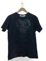 画像：DOUBLE BLACK LOGO/Tシャツ/M/コットン/BLK/無地/AZ-T194