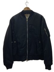 画像：25AW/faux fur lining flight jacket/46/ナイロン/BLK/sj.0034AW25