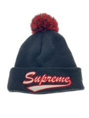 画像：ボンボン/ニットキャップ/FREE/アクリル/BLK/メンズ