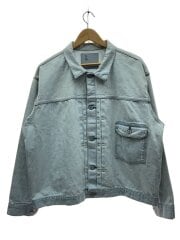 画像：#23/LV T-BACK DENIM JACKET BLEACH/Gジャン/FREE/デニム