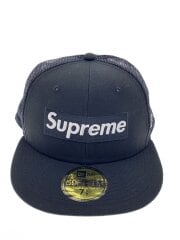 画像：22SS/BOX LOGO/メッシュキャップ/7 5/8/コットン/BLK/無地/メンズ