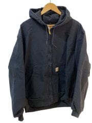 画像：アクティブジャケット/XL/コットン/BLK/無地/j131-blk