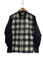 画像：HUF DBC OMBRE ZIP SHIRT/ジャケット/S/コットン/マルチカラー/チェック