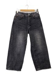 画像：25年/クラフトデニムワイドストレートパンツ/S/デニム/GRY/25-030-464-0500-3-0