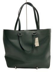 画像：ワーナー デュアル ハンドルトートバッグ/スナップボタン/レザー/GRN/CBG50