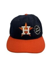 画像：キャップ/ワッペンロゴ/FREE/ポリエステル/NVY×ORG/メンズ