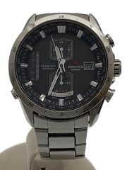 画像：ソーラー腕時計/アナログ/ステンレス/BLK/SLV/EQW-A1100