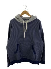 画像：パーカー/L/コットン/NVY/ボーダー