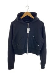 画像：No Mass Prod/ジップパーカー/M/コットン/BLK