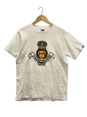 画像：Tシャツ/M/コットン/WHT//