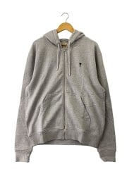 画像：ジップパーカー/L/コットン/GRY/HSW765.730//