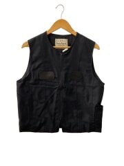 画像：31th N．M Thickened w 耳 Bikers Vest/3/ウール/BLK//