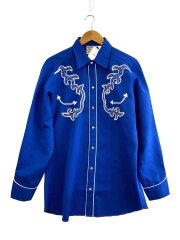 画像：長袖シャツ/--/ポリエステル/BLU/70s/ウエスタンシャツ