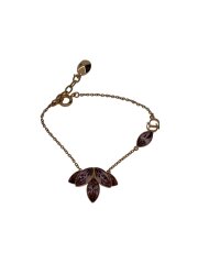 画像：ブレスレット/フラワーモチーフ/ピンク/GLD/レディース