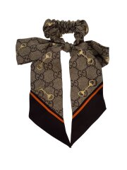 画像：リボンシュシュ/服飾雑貨/シルク/BRW/総柄/レディース