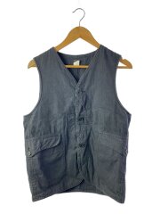 画像：ベスト/S/コットン/BLK/無地