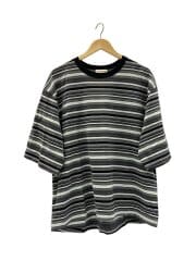 画像：Tシャツ/3/コットン/GRY/ボーダー/B-7-003-013