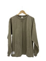 画像：長袖Tシャツ/L/コットン/KHK/C8-U421