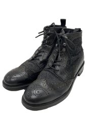 画像：レースアップブーツ/UK8/BLK/レザー