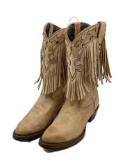 画像：Botas Jaca/ウェスタンブーツ/US6.5/BEG/レザー
