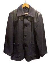 画像：UK Vintage/70s～/ブリテッシュ ドンキーコート メルトンウール/SIZE:--/ネイビー