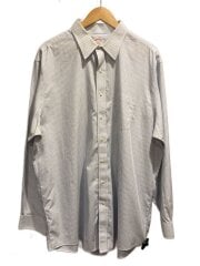 画像：長袖シャツ/SIZE:17.5/コットン/WHT/ストライプ