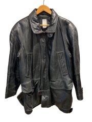 画像：WINNERS/レザージャケット・ブルゾン/SIZE:L/羊革/BLK/無地