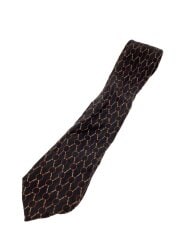 画像：ネクタイ/シルク/BLK/総柄/メンズ
