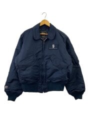 画像：VALLEY APPAREL/USA製/CWU-45P/フライトジャケット/SIZE:XL/ナイロン/NVY//