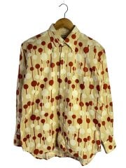 画像：刺繍/長袖シャツ/M/コットン/YLW/総柄/03-3792-6147