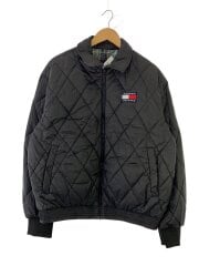 画像：ナイロンジャケット/M/ナイロン/BLK/チェック/dm0dm12469