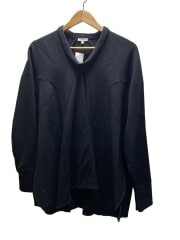 画像：V-NECK BLOUSE/長袖ブラウス/38/ポリエステル/BLK/無地/300GA230-1620